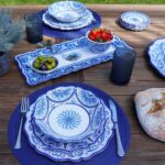 Veranda Melamine 12-Piece Dinnerware Set, Service for 4 – Includes Dinner Plates... - Image 7