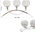 Crystal Candle Holders, 3 Arms Crystal Candelabras, Coffee Table Decorative Cent... - Image 3