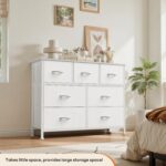 Sweetcrispy 7 Drawer Dresser with Fabric Bins Fabric Storage Tower Organizer for... - Image 5