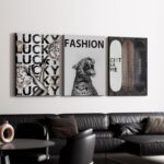 Trendy Leopard Canvas Wall Art Fashion Cheetah Lucky Skateboard Wall Decor Pictu... - Image 3