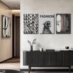 Trendy Leopard Canvas Wall Art Fashion Cheetah Lucky Skateboard Wall Decor Pictu... - Image 6