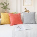 CaliTime Throw Pillow Covers Decorative 20 X 12 Inches Pack of 2 Cozy Solid Dyed... - Image 5