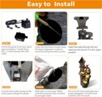 Decorative Garden Birdhouse Three Tier Water Fountain Outdoor with LED Lights an... - Image 5