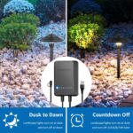 SUNVIE All-in-One LED Low Voltage Landscape Lighting Kit 6 Pathway Lights 2 Spot... - Image 5
