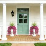 Artificial Fake Hanging Flowers Plants for Outdoor Spring Decoration,3 PCS Faux ... - Image 4