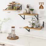 Heimlove Deep Floating Shelves for Wall, 12 Inch Deep Floating Shelves Set of 3,... - Image 4
