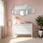 Gold Irregular Mirror, 47.2"x24" Asymmetrical Tempered Glass Mirror, Modern Abst... - Image 9