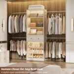 Armocity Wood Closet Organizer System - 4FT-9FT Expandable Wardrobe Closet with ... - Image 5