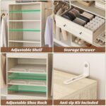 Armocity Wood Closet Organizer System - 4FT-9FT Expandable Wardrobe Closet with ... - Image 8