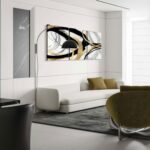 3Pcs Framed Abstract Wall Art Gold Black and White Lines Picture Canvas Prints M... - Image 6
