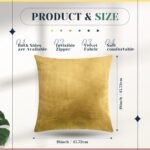 Remagr Pack of 6 Decorative Velvet Throw Pillow Covers Solid Square Soft Pillowc... - Image 3