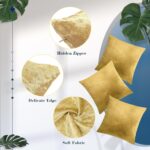 Remagr Pack of 6 Decorative Velvet Throw Pillow Covers Solid Square Soft Pillowc... - Image 4