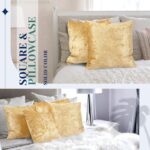 Remagr Pack of 6 Decorative Velvet Throw Pillow Covers Solid Square Soft Pillowc... - Image 5
