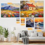 CONDA 16x20 inch Stretched Canvas for Painting, 5 Pack Primed Large Canvas, Prim... - Image 6