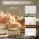 12pcs Glass Cylinder Vases for Centerpieces - 6 Inch Tall Flower Vase for Weddin... - Image 3