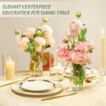 12pcs Glass Cylinder Vases for Centerpieces - 6 Inch Tall Flower Vase for Weddin... - Image 5