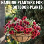 4 Pack 12 Inch Hanging Planters for Outdoor Plants Metal Watering Flower Baskets... - Image 4