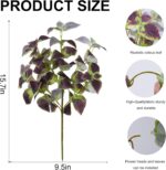 florisso Artificial Greenery Plants Outdoor, 5 Pcs Faux Coleus Plants UV Resista... - Image 3