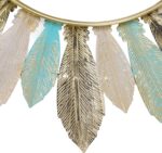 Boho Metal Wall Mirrors, 16.1in Round Decorative Mirrors for Living Room, Bathro... - Image 8