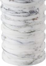 SAFAVIEH Couture Lighting Collection - Gizelle White & Grey Round Marble Table L... - Image 4