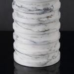 SAFAVIEH Couture Lighting Collection - Gizelle White & Grey Round Marble Table L... - Image 8