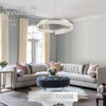 Modern LED Chandelier 1 Ring Chandeliers 23.6‘’ Dimmable LED Pendant Light with ... - Image 7