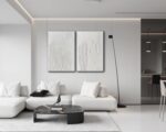 Creespi White Textured Wall Art - Hand Painted Abstract Oil Painting On Canvas 2... - Image 7