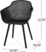 Christopher Knight Home Davina Outdoor Dining Chair (Set of 2), Polypropylene, B... - Image 4