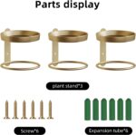 Metal Wall Plant Holder for Indoor Plants, Modern Stylish Wall Decor, Space-Savi... - Image 4