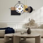 Luxury Modern Wall Clocks-Large Geometric Dial Wall Clock Battery Operated,Wood ... - Image 6
