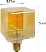 Lxcom Lighting Decorative Light Bulb 4W Ice Cube Dimmable Edison Light Soft Warm... - Image 3