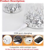 Touch Control Crystal Table Lamp,16 Color Changing Diamond Bedside Lamp,USB Char... - Image 4