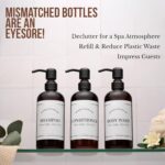 Amber Refillable Shampoo and Conditioner Bottles - Body Wash, Shampoo and Condit... - Image 3
