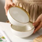 LETAOTAO Cereal Bowl Set of 4, Ceramic Cereal Bowls for Kitchen, 6 Inch Deep Sou... - Image 6