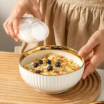 LETAOTAO Cereal Bowl Set of 4, Ceramic Cereal Bowls for Kitchen, 6 Inch Deep Sou... - Image 7