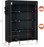 CASAMAYA Portable Closet, 48 Inch Large Capacity Wardrobe Closet, Clothes Storag... - Image 5
