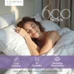 Carressa Linen 100% Egyptian Cotton Queen Sheet Set - 600 Series Hydrangeas Coll... - Image 3