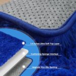 Blue Shag Area Rug for Bedroom, 4x6 Fluffy Shaggy Rugs for Living Room Boys Kids... - Image 8