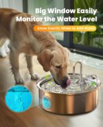Oneisall Pet Water Fountain with 5 Set Filters, 7L/230oz Quiet Dog Water Dispens... - Image 5
