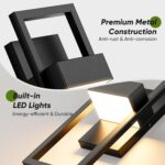 BesLowe 14.5” Modern Outdoor Wall Lights, 3000K LED Exterior Lighting Fixtures W... - Image 4