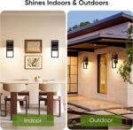 BesLowe 14.5” Modern Outdoor Wall Lights, 3000K LED Exterior Lighting Fixtures W... - Image 6