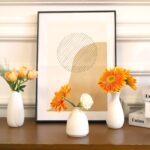 10pc Ceramic Bud Vases Set - 2-3 Inch White Small Vases Collection for Flowers |... - Image 4