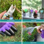 Tbltaca Garden Tool Set, Stainless Steel Heavy Duty Gardening Tools 30 PCS w/Flo... - Image 7
