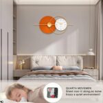FLEBLE Extra Large Wall Clock for Living Room Decor Modern Decorative Art Clock ... - Image 5