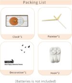 FLEBLE Extra Large Wall Clock for Living Room Decor Modern Decorative Art Clock ... - Image 6