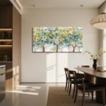 imjiayu Tree of Life Wall Art, Abstract Floral Tree Painting, Large Wall Decor f... - Image 8