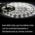 SUPERNIGHT 5050 RGBW LED Strip Lights-16.4ft 300 LEDs, Color Changing LED Lights... - Image 5