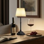 KDG Cordless LED Table Lamp, Portables Fabric Shade Desk Lamps, 4000mAh Recharge... - Image 8