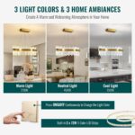 Siljoy Modern LED Crystal Chandelier, Luxury Brass Gold 2-Tiers K9 Crystal Raind... - Image 6