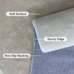 Minimalist Luxury Irregular Shaped Area Rug Cream White Curved Striped Texture I... - Image 4